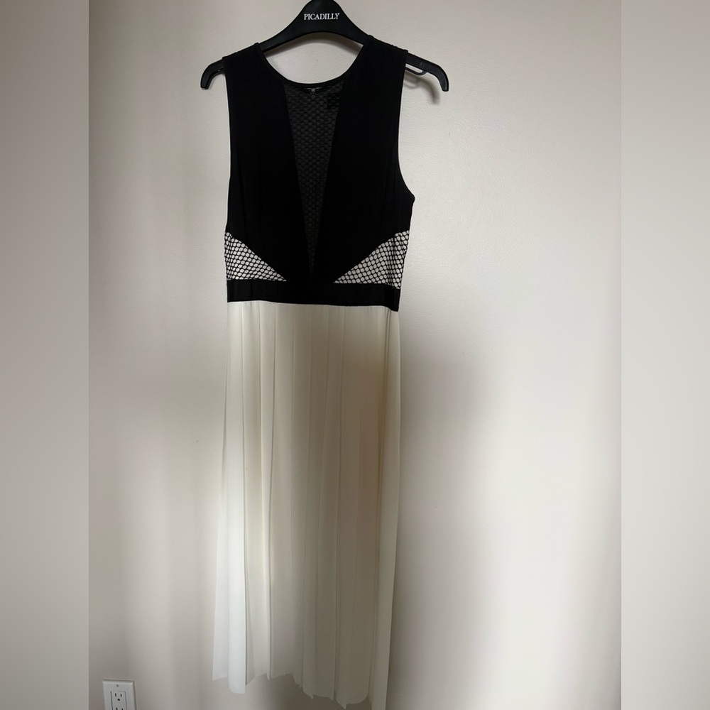 Paul Smith 100% Silk Black and White Women's Dress